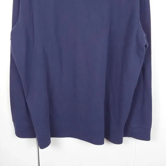 Polo Ralph Lauren Navy Blue Q-Zip Estate Rib Luxe Neutral Sweater Preppy Sz.XL